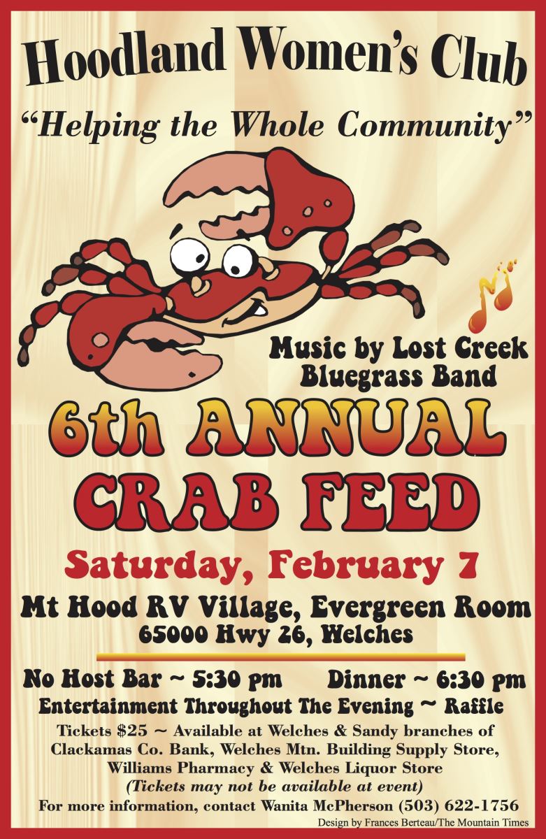 Crab Feed Fundraier for Mt. Hood Womens Club Liz Warren Mt. Hood Real